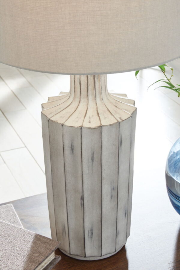 Imre - Distressed Brown - Poly Table Lamp - Image 2