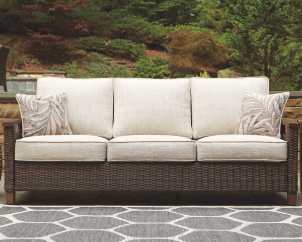 Paradise Trail - Medium Brown - Sofa with Cushion - Image 3