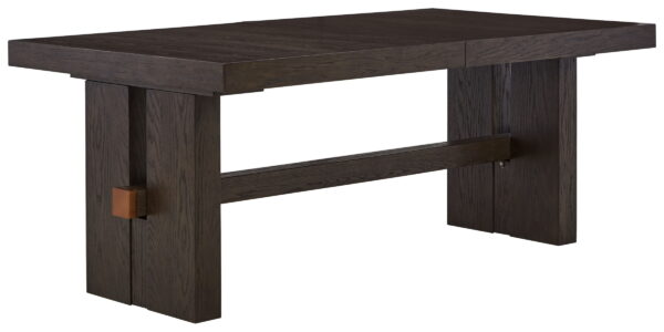 Burkhaus - Dark Brown - Rectangular Dining Room Extension Table - Image 3
