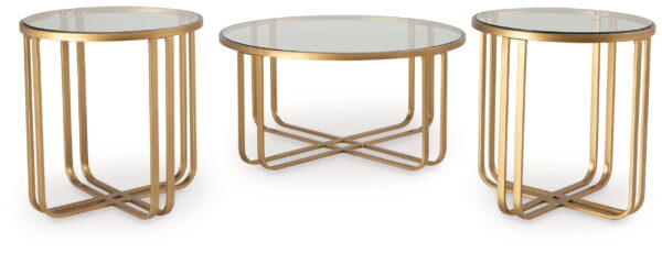 Milloton - Gold - Occasional Table Set (Set of 3) - Image 4