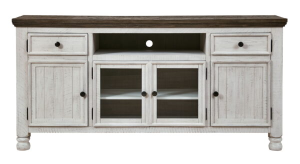 Havalance - Brown / Beige - Extra Large TV Stand - 4 Doors - Image 4