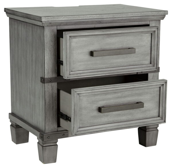 Russelyn - Gray - Two Drawer Night Stand - Image 4