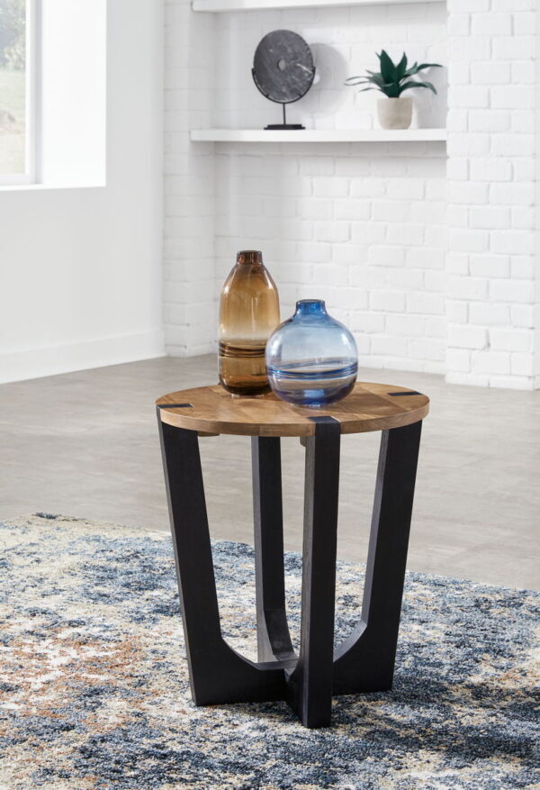 Hanneforth - Brown - Round End Table - Image 2