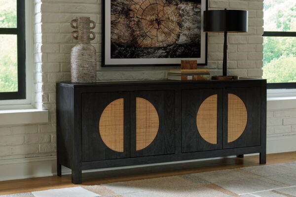 Cliffiings - Black / Natural - Accent Cabinet - Image 2