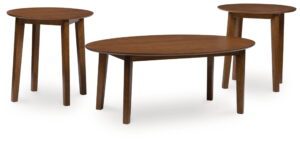 Gordonay - Brown - Occasional Table Set (Set of 3)