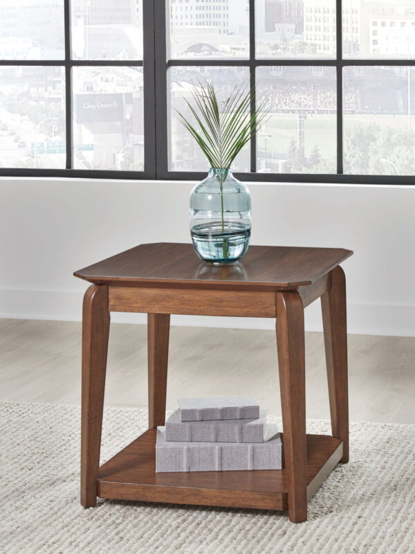 Trenmour - Medium Brown - Square End Table - Image 2