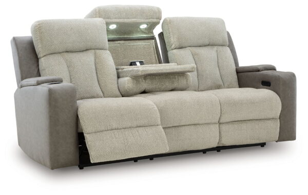 WhipLash - Sisal - Power Reclining Sofa With Adj Headrest - Image 4