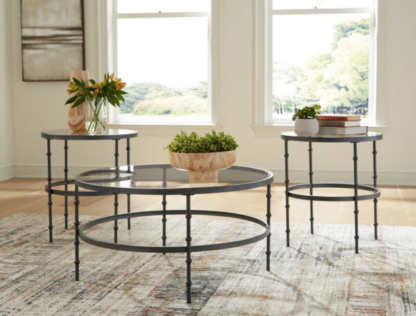 Kellyco - Gunmetal - Occasional Table Set (Set of 3) - Image 2