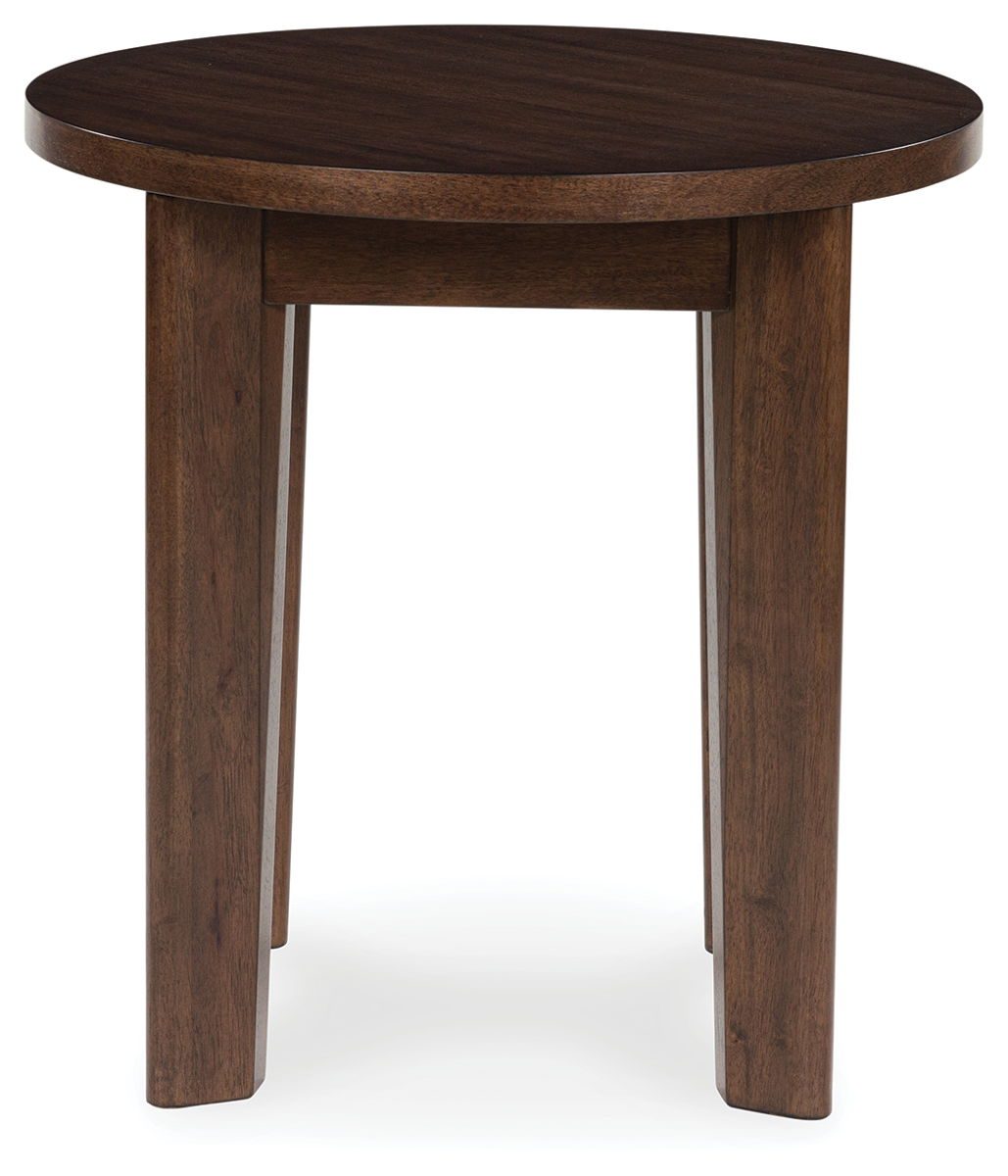 Korestone 2 - Dark Brown - Round End Table - Image 4