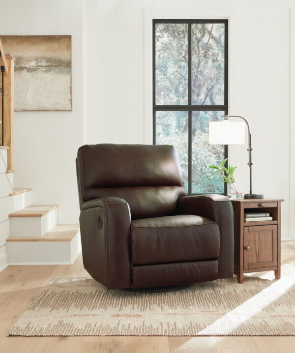 Emberla - Coffee - Swivel Glider Recliner - Image 3