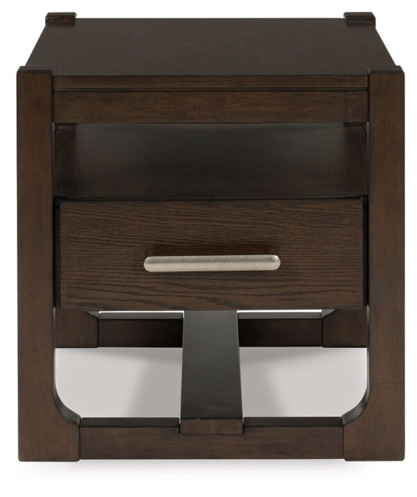 Breckington - Dark Brown - Square End Table - Image 4