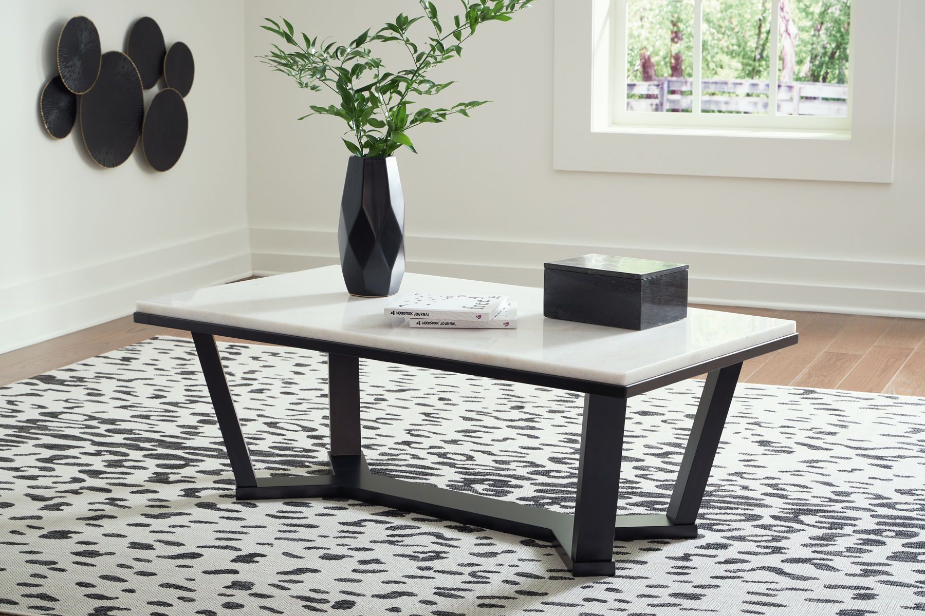 Fostead - White / Espresso - Rectangular Cocktail Table - Image 4