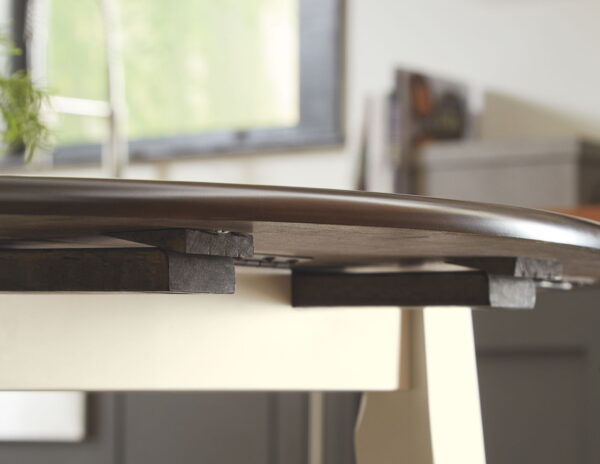 Woodanville - Cream / Brown - Round DRM Drop Leaf Table - Image 4