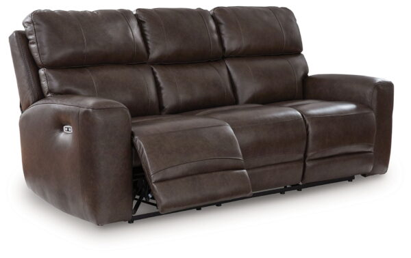 Crossplex - Smoke - Power Recline Sofa With Adjustable Headrest - Image 2