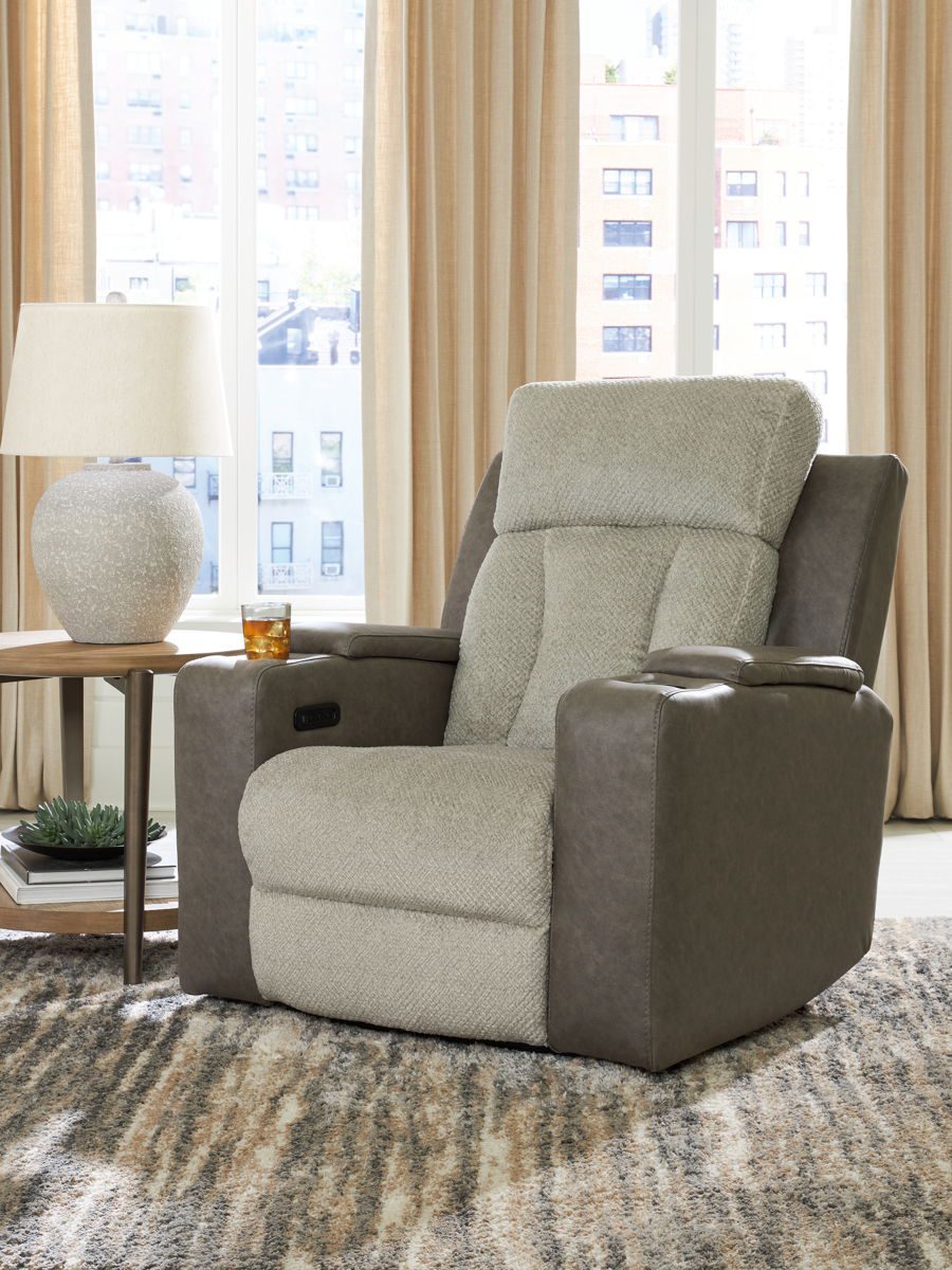 WhipLash - Sisal - Power Recliner With Adj Headrest - Image 2