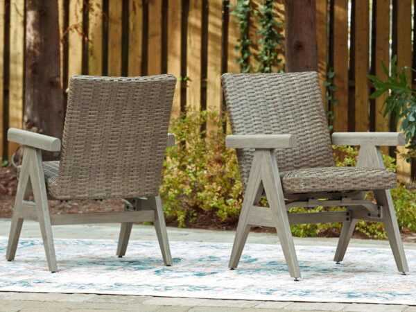 Cliff Trails - Beige - Rocking Arm Chair (Set of 2) - Image 2
