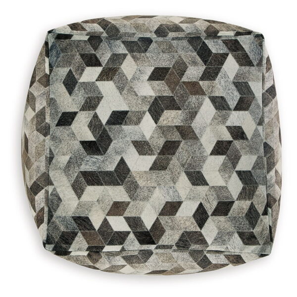 Albermarle - Gray / Brown - Pouf - Image 4