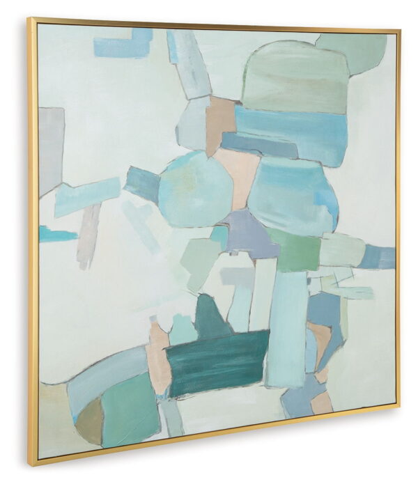 Wynburn - White / Blue / Green - Wall Art - Image 4