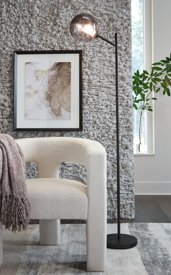 Abanson - Black - Metal Floor Lamp - Image 4