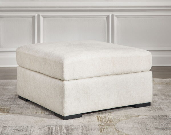 Chessington - Ivory - Oversized Accent Ottoman - Image 4