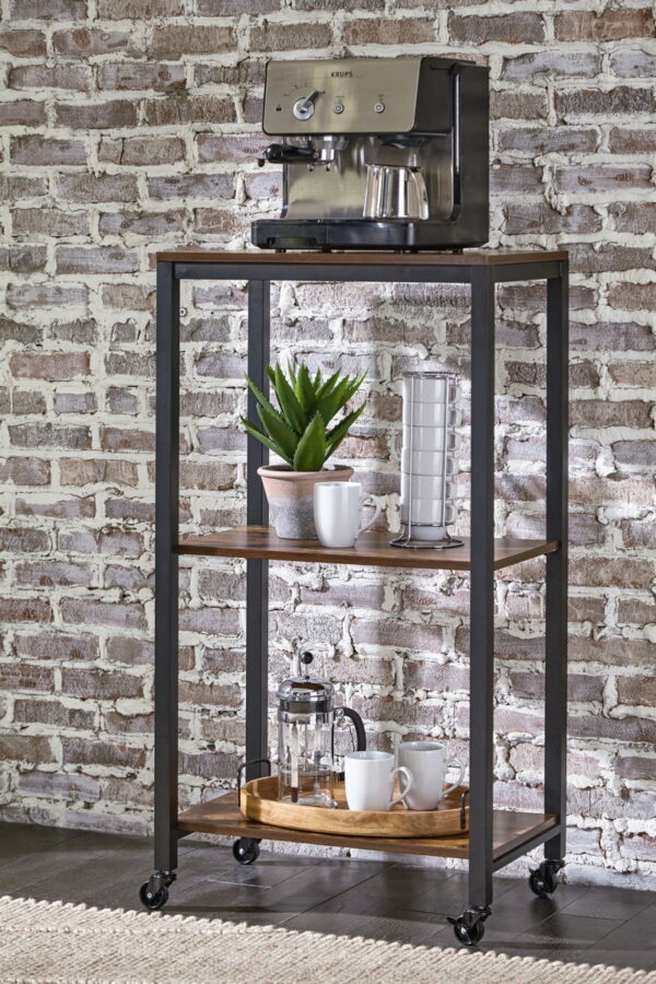 Bevinfield - Brown / Black - Bar Cart - Image 2