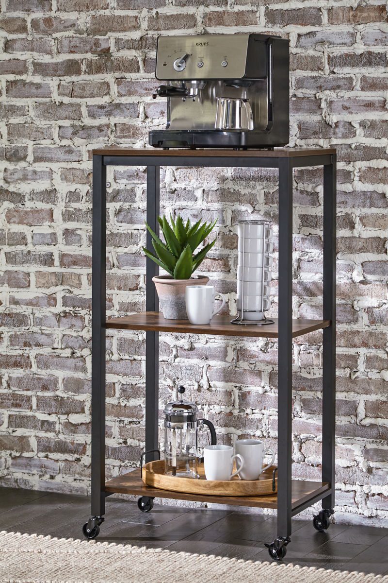Bevinfield - Brown / Black - Bar Cart - Image 2