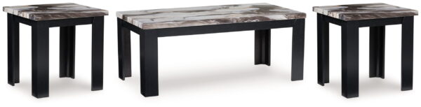 Jazmore - Dark Brown - Occasional Table Set (Set of 3)