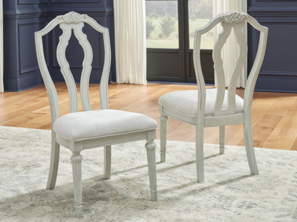 Montelaine - Antique White - Dining Upholstered Side Chair (Set of 2) - Image 3