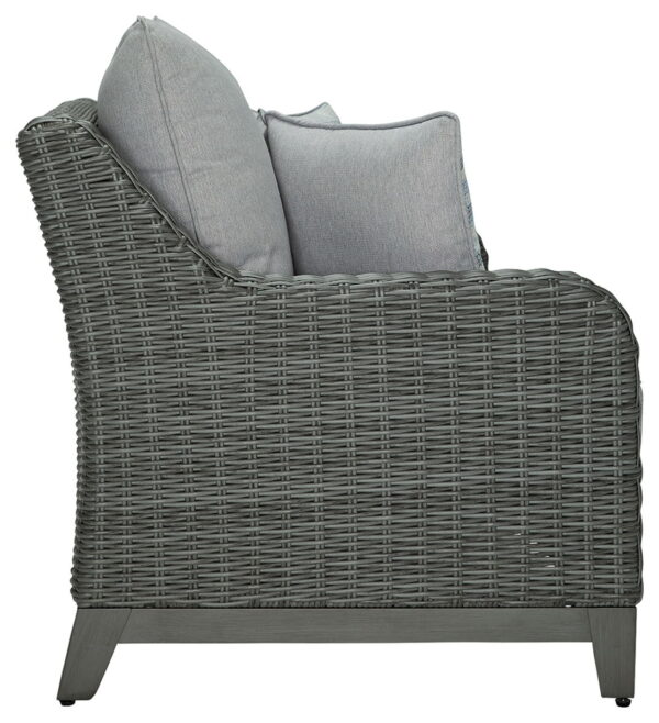 Elite Park - Gray - Loveseat w/Cushion - Image 4