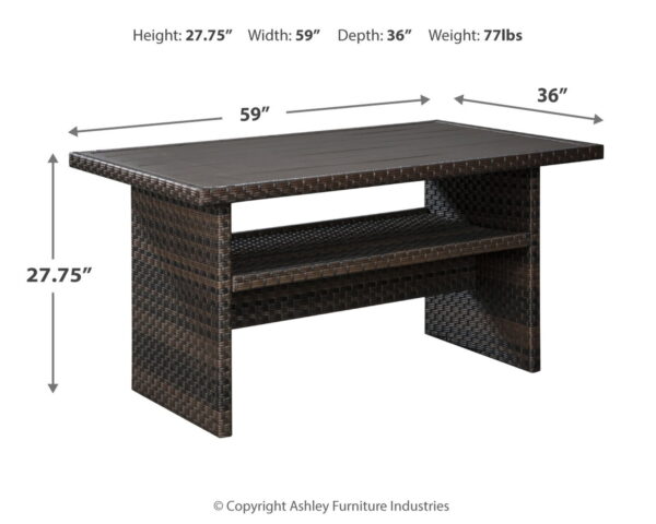 Easy Isle - Dark Brown / Beige - RECT Multi-Use Table - Image 3
