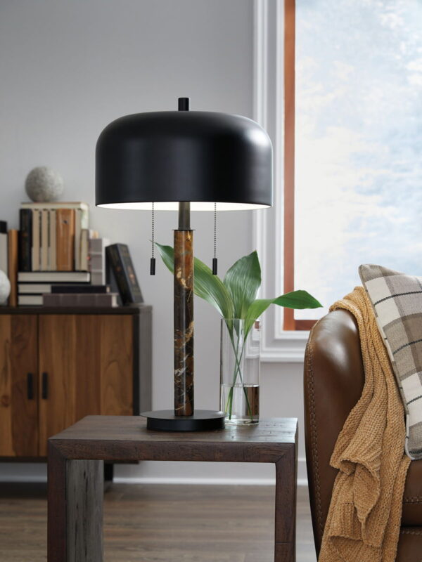 Alanbert - Brown / Black - Metal Table Lamp - Image 4