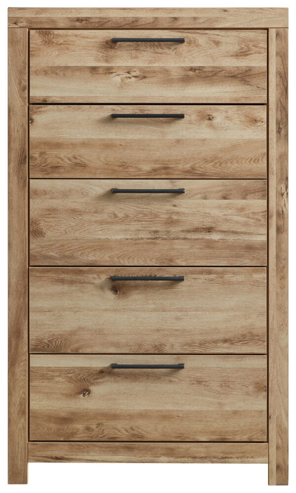Hyanna - Tan Brown - Five Drawer Chest - Image 4