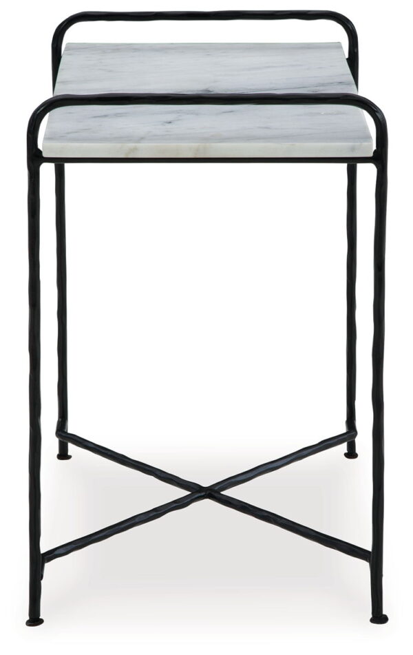 Ashber - White / Black - Accent Table - Image 2