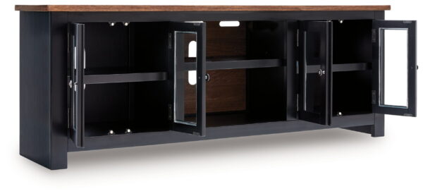 Wildenauer - Brown / Black - XL TV Stand With Fireplace Option - Image 3