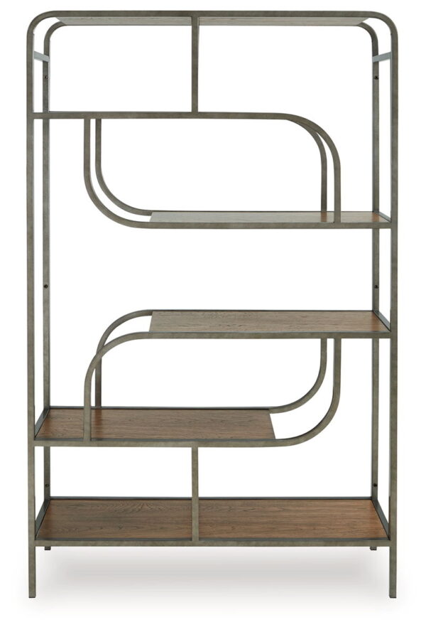 Jaddon - Brown / Antique Silver - Bookcase - Image 3