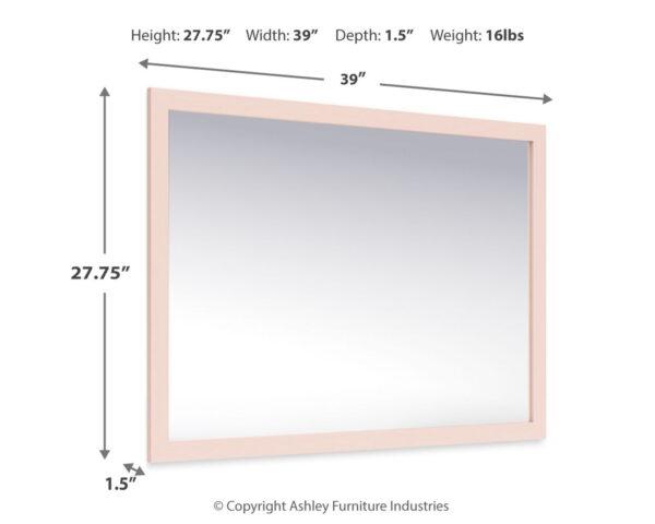 Wistenpine - Blush - Bedroom Mirror - Image 2