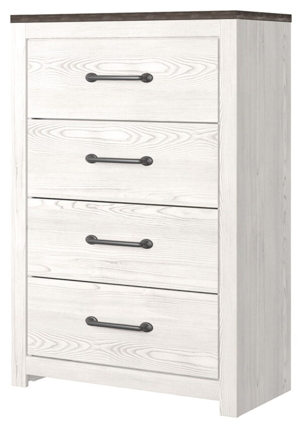 Gerridan - White / Gray - Four Drawer Chest - Image 4