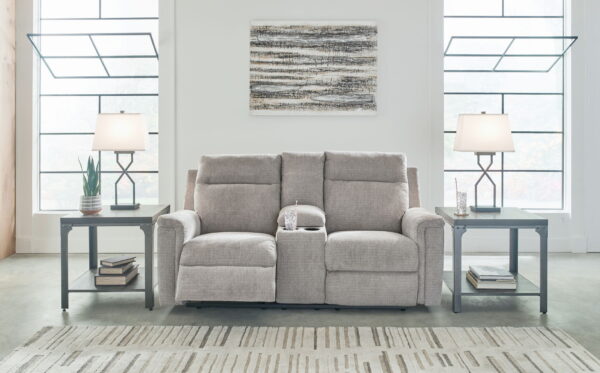 Barnsana - Dbl Power Reclining Loveseat With Console - Image 2