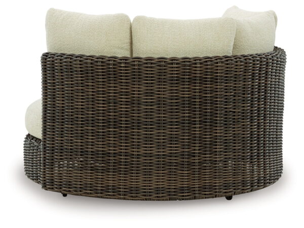 Kimora - Beige / Dark Brown - Swivel Lounge Chair With Cushion - Image 2