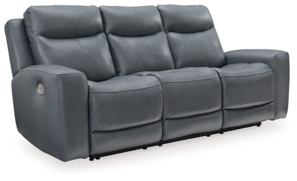 Mindanao - Steel - 2 Pc. - Power Reclining Sofa, Power Reclining Loveseat with Console - Image 4
