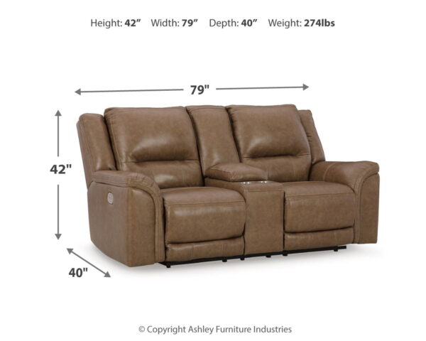 Trasimeno - Power Reclining Loveseat With Console - Image 2