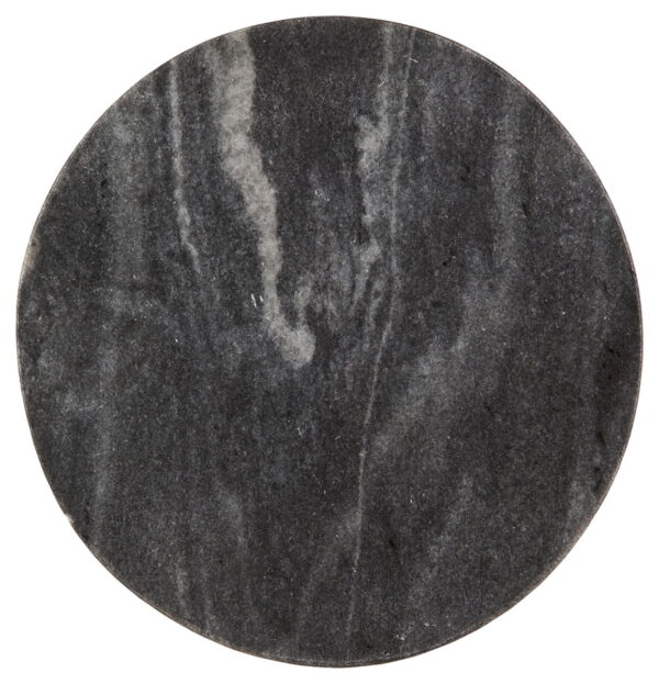 Caramont - Black / White / Gold Finish - Accent Table with White Base - Image 2