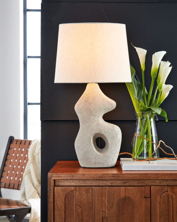 Chadrich - Antique Beige - Paper Table Lamp (Set of 2) - Image 3