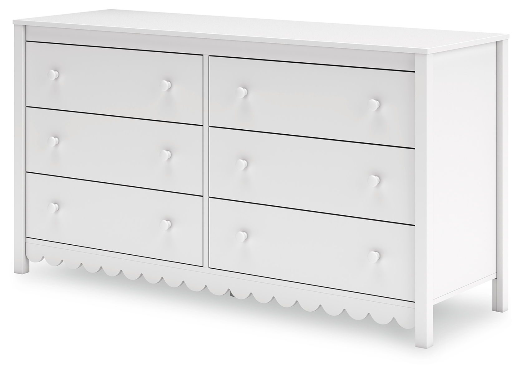 Hallityn - White - Six Drawer Dresser - Image 3