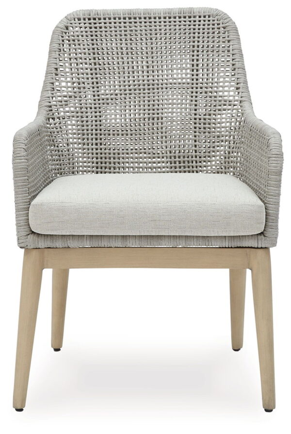 Seton Creek - Gray - Arm Chair With Cushion (Set of 2) - Image 3