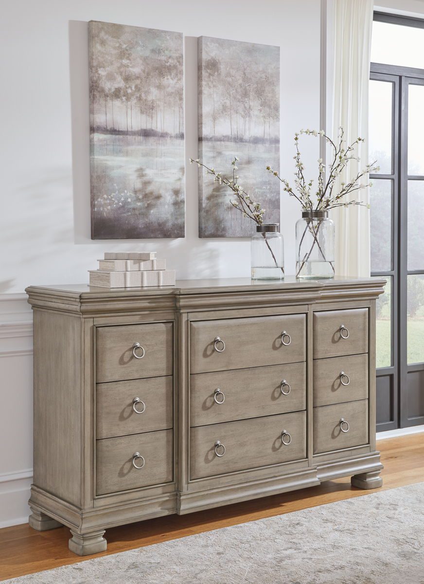 Lexorne - Gray - Dresser - Image 4