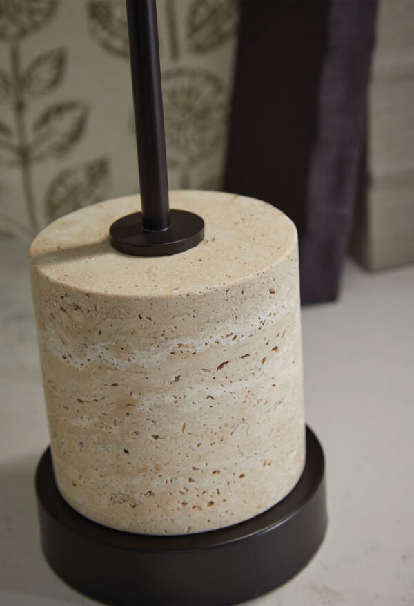 Vinmour - Brown / Beige - Metal Desk Lamp - Image 4