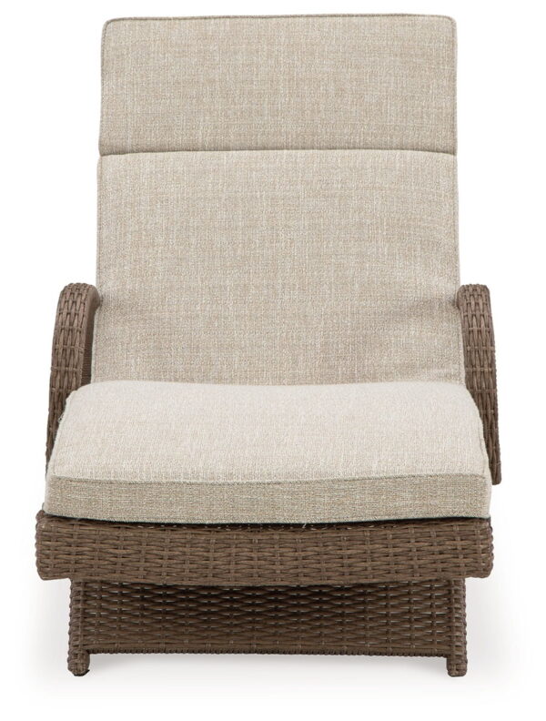 Beachcroft - Beige - Chaise Lounge With Cushion - Image 2