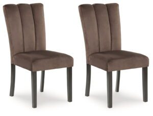 Jeshina - Mocha - Dining Upholstered Side Chair (Set of 2)
