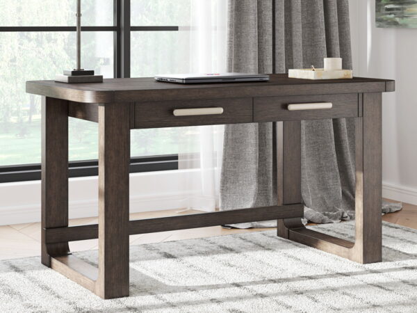 Breckington - Dark Brown - Home Office Desk - Image 3